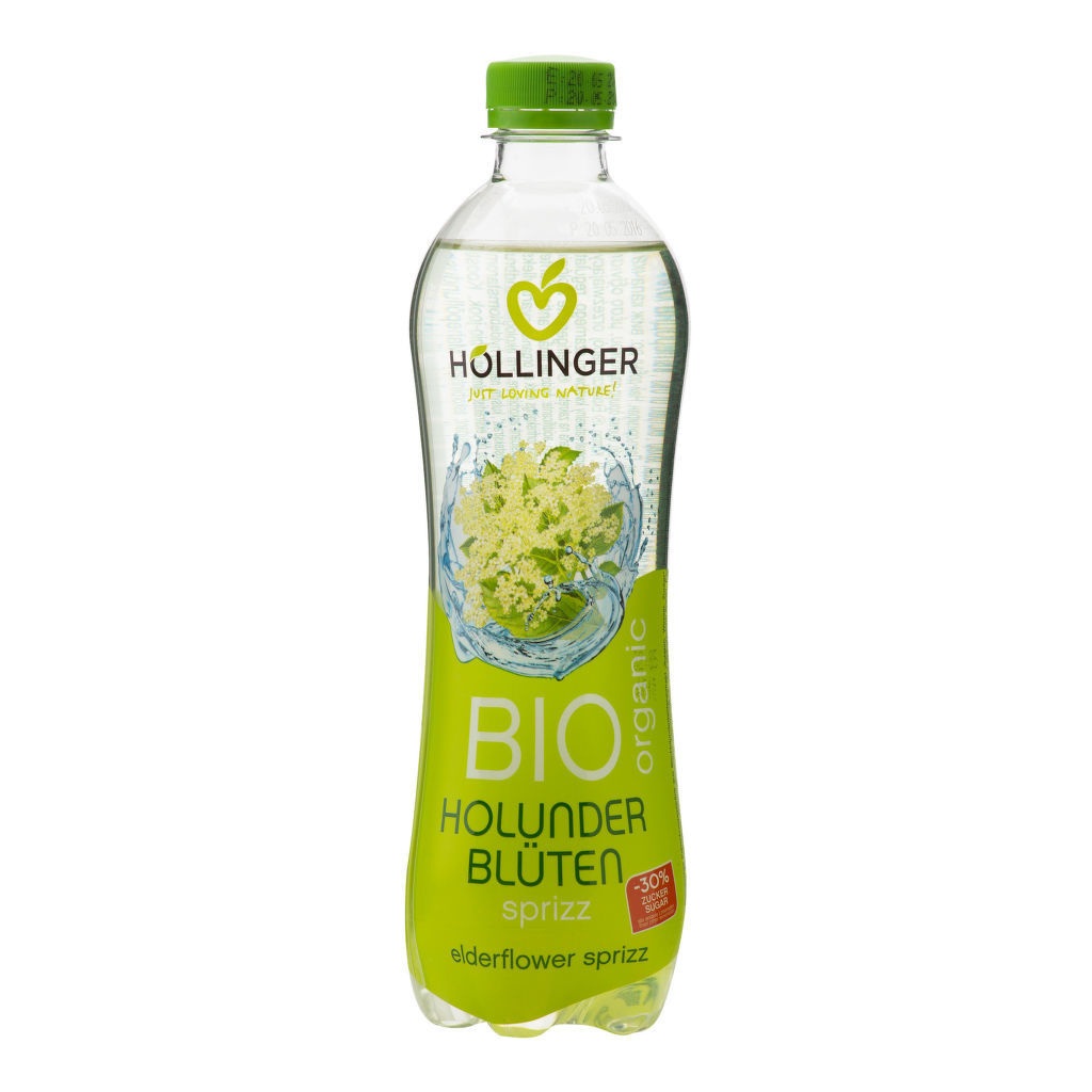 BIO Limonáda s příchutí květu černého bezu 500 ml Hollinger